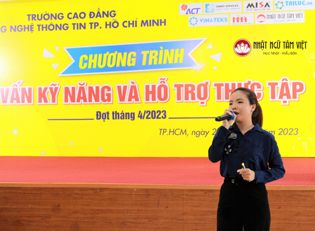 NHẬT NGỮ TÂM VIỆT CÙNG TRƯỜNG CAO ĐẲNG CÔNG NGHỆ THÔNG TIN TP. HCM TẠI BUỔI TƯ VẤN KỸ NĂNG VÀ HỖ TRỢ THỰC TẬP CHO SINH VIÊN 37 Chua co ten 1920 × 1005 px 450 × 330 px
