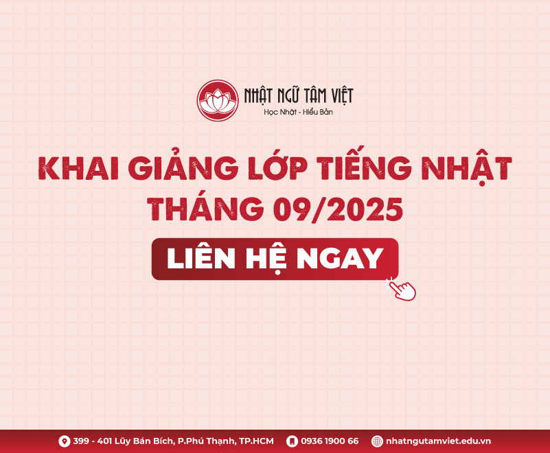 nhat ngu tam viet lop tieng nhat jlpt n5 n4 n3 thang 9 2025