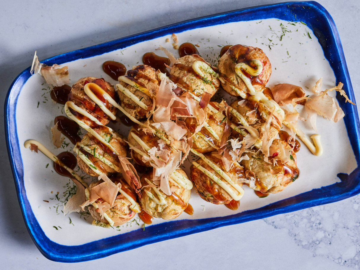 Thành phẩm bánh takoyaki